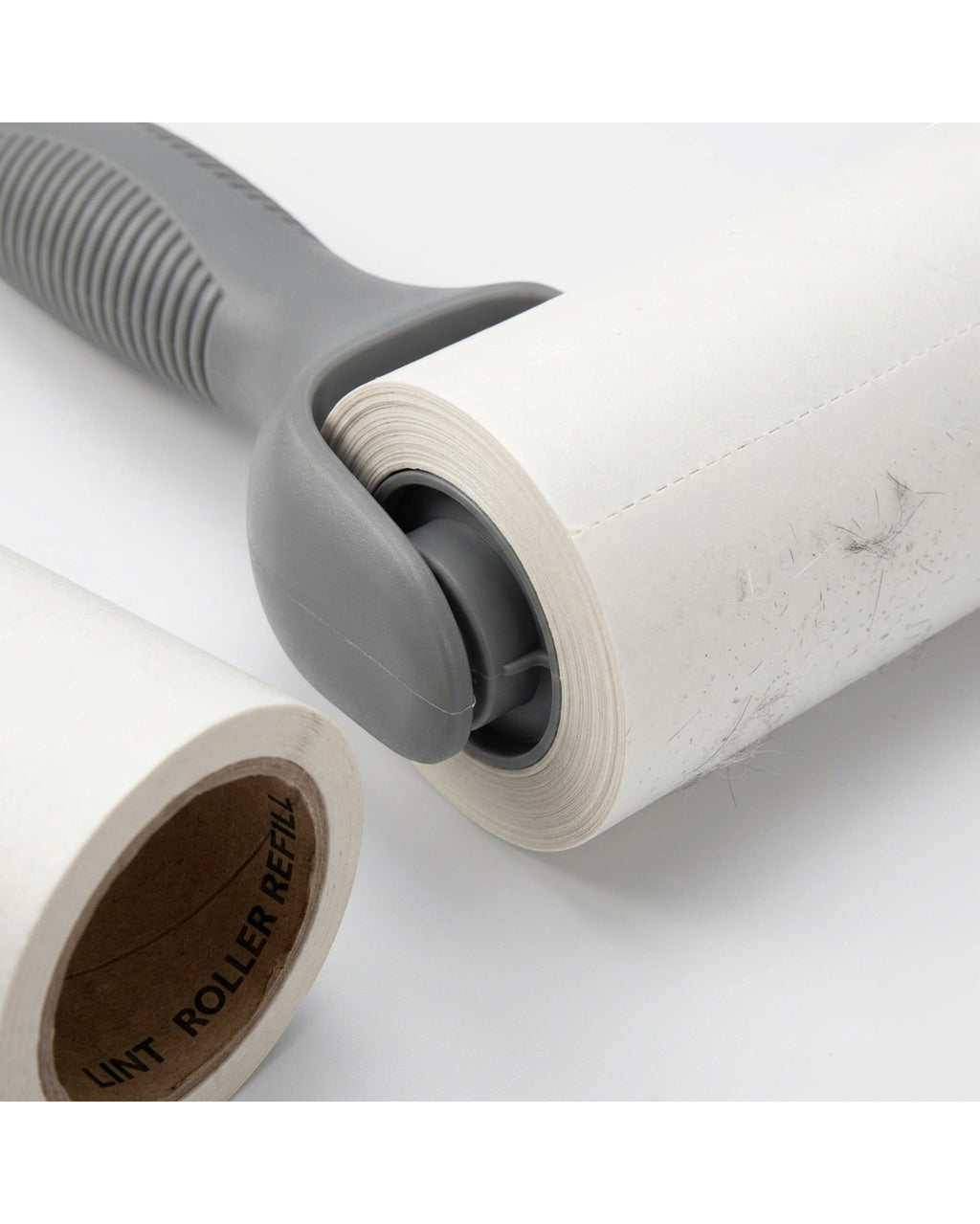 Brivt Gray Pet Hair Lint Roller Set with 2 Refills