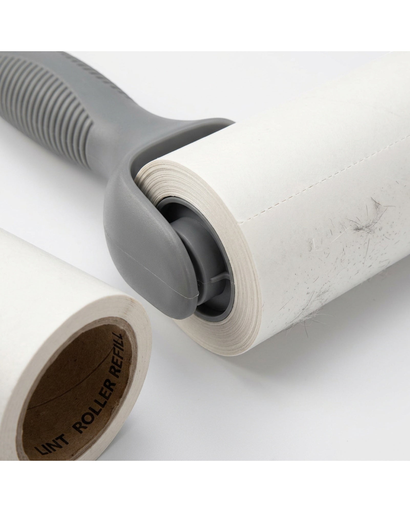 Brivt Gray Pet Hair Lint Roller Set with 2 Refills