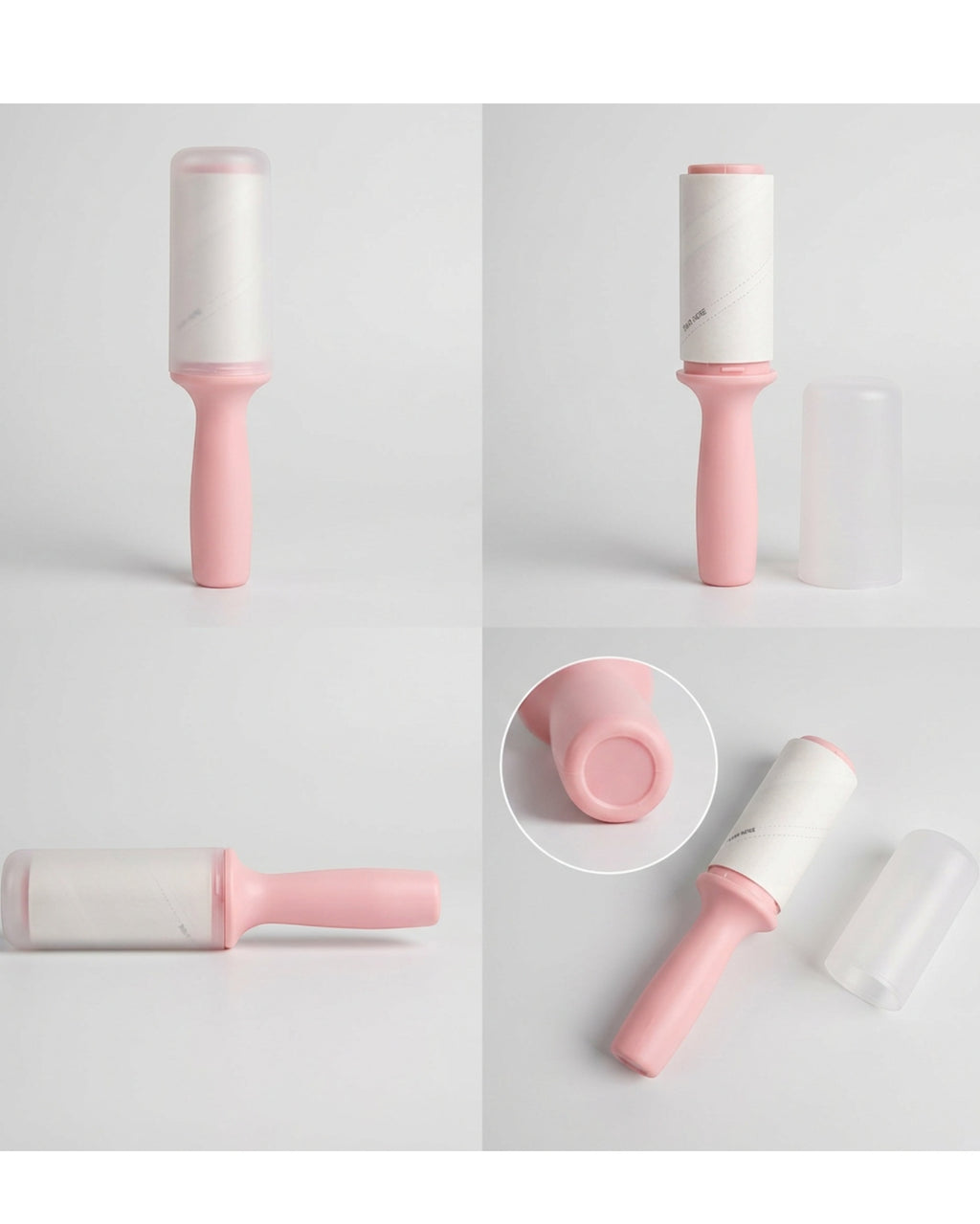 Brivt Pink Mini Travel Lint Roller 30 Sheet with Cap
