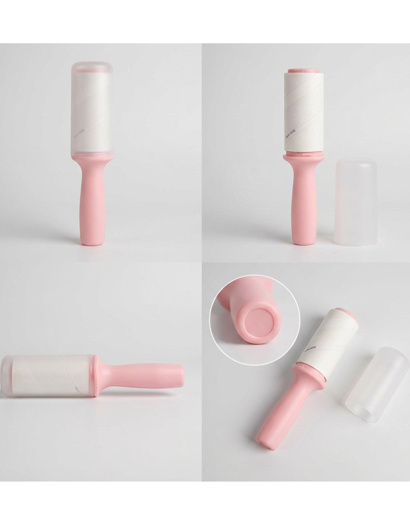 Brivt Pink Mini Travel Lint Roller 30 Sheet with Cap