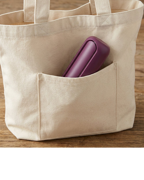 Brivt Pivotcase Travel Adhesive Lint Roller 2.8 in Plum 40 Sheets - Lifestyle view